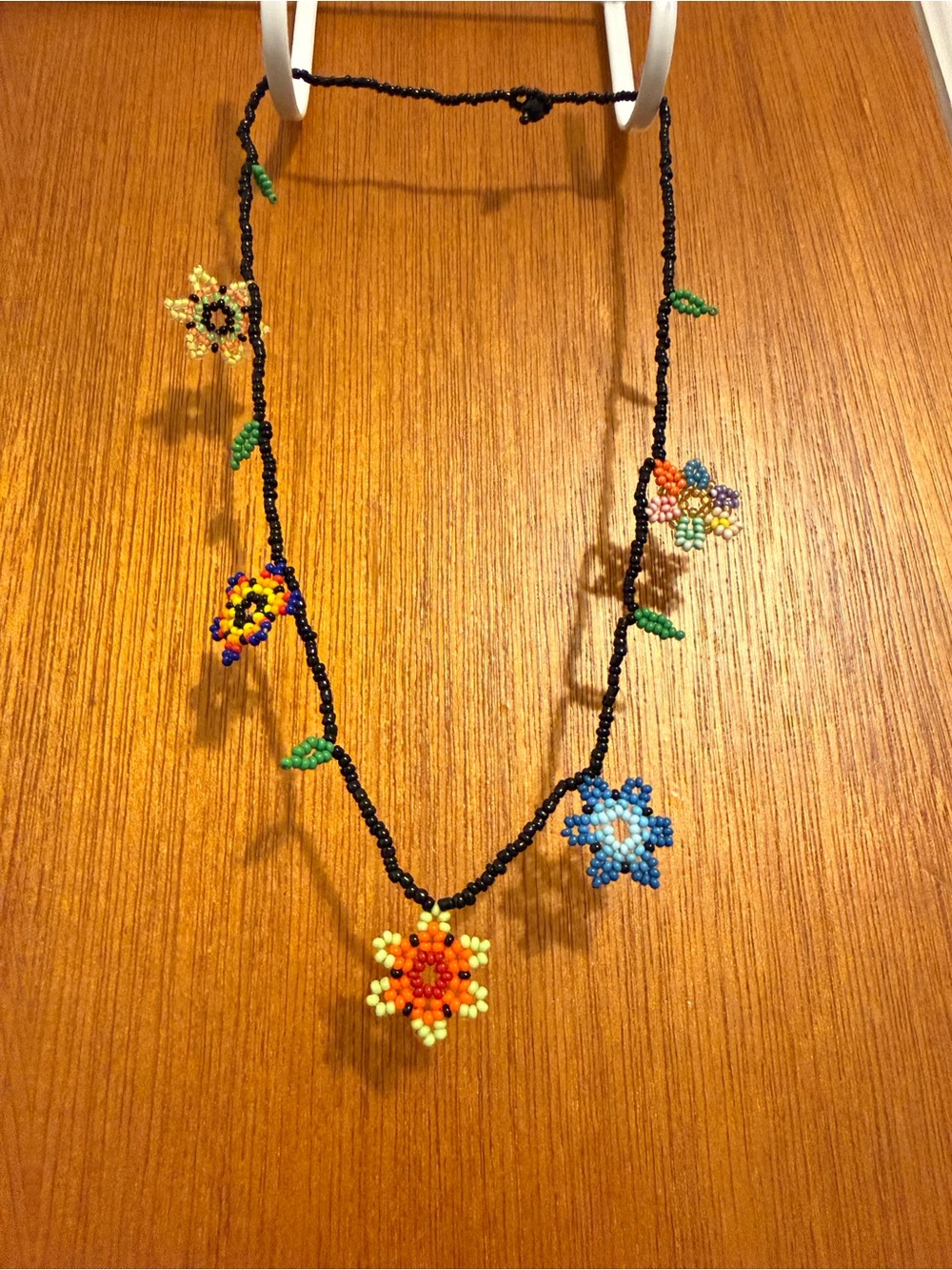 Beaded Floral Necklace in Multicolor - Women Jewelry
